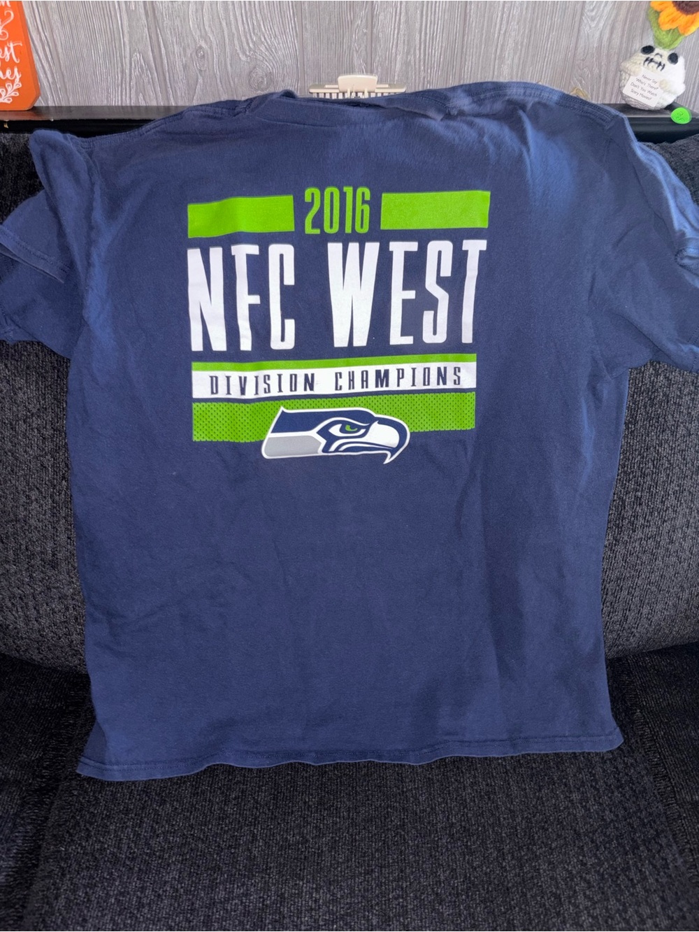 Seattle Seahawks 2016 NFC West Division Champions Navy T-Shirt